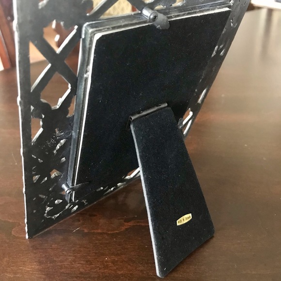 Pewter Lattice Floral Photo Frame 3 1/2” x 5” - Picture 6 of 9